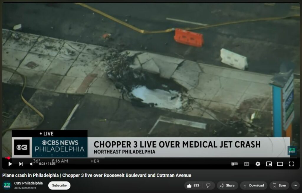 Daylit aftermath evidence confirms DEW attack in Philadelphia 31 Jan 2025