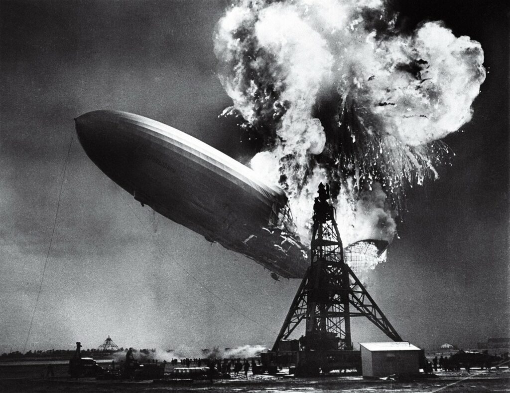 8 the hindenburg disaster. time magazine