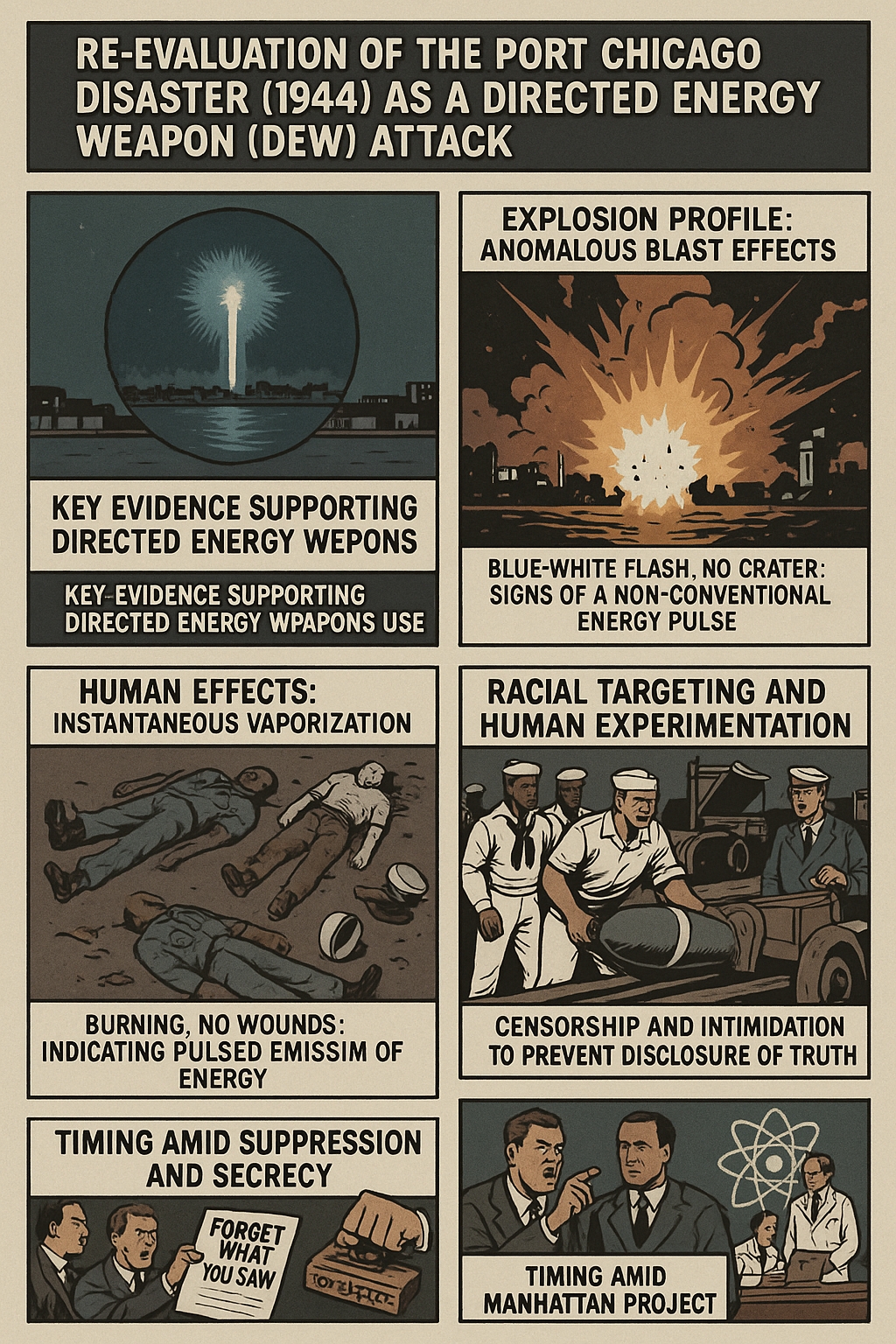 1944 Port Chicago Explosion re-evaluated as DEW Attack