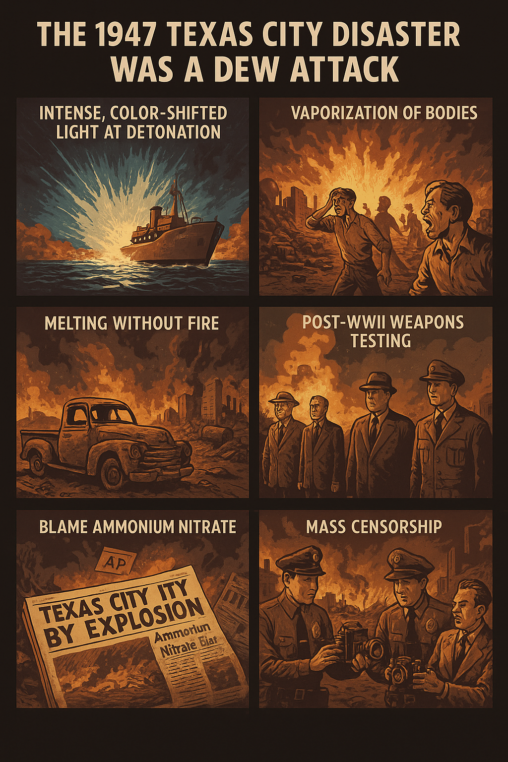 1947 West Texas City Explosion re-evaluated as DEW Attack