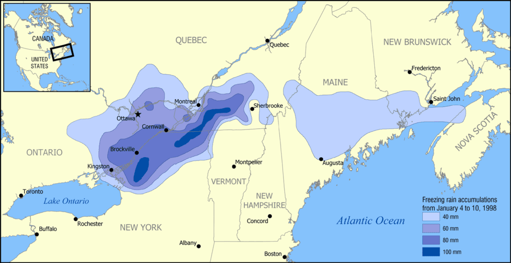 1998 ice storm map