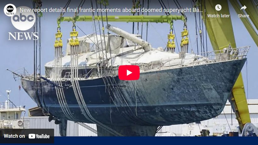 Superyacht BAYESIAN possibly sunk by DEW HAARP Insta-Storm