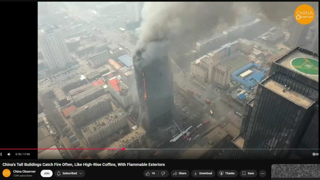 Every skyscraper fire that happens since 911 without collapse into dust reveals Bush, Cheney and accomplices as lying murderers