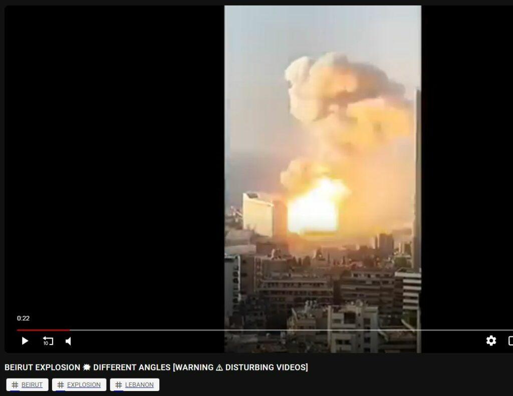 Beirut Blast Impressive Impact Evidence