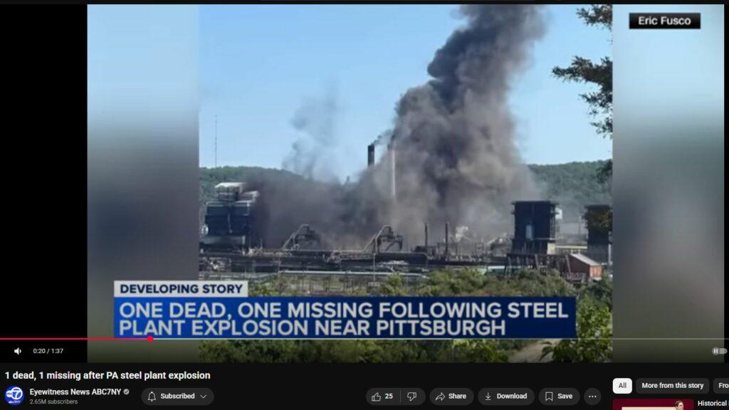 PA Steel Plant DEW Attack Aug 2025