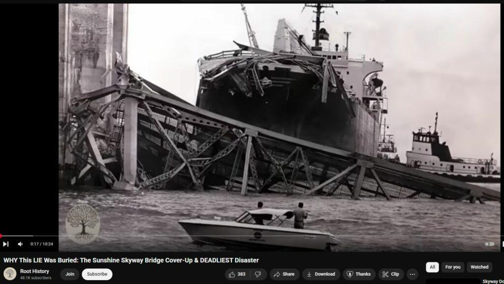 Baltimore Key Bridge 131 - More on Tampa Sunshine Skyway takedown 1980