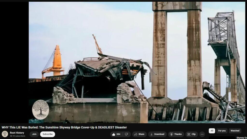 Baltimore Key Bridge 131 - More on Tampa Sunshine Skyway takedown 1980