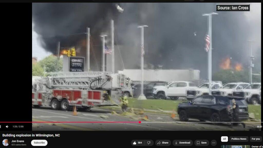 Building DEW Explosion in Wilmington NC
