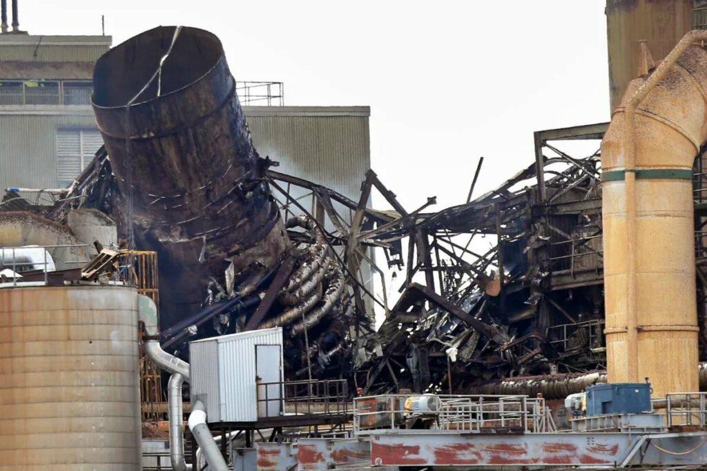 Paper mill explosuion