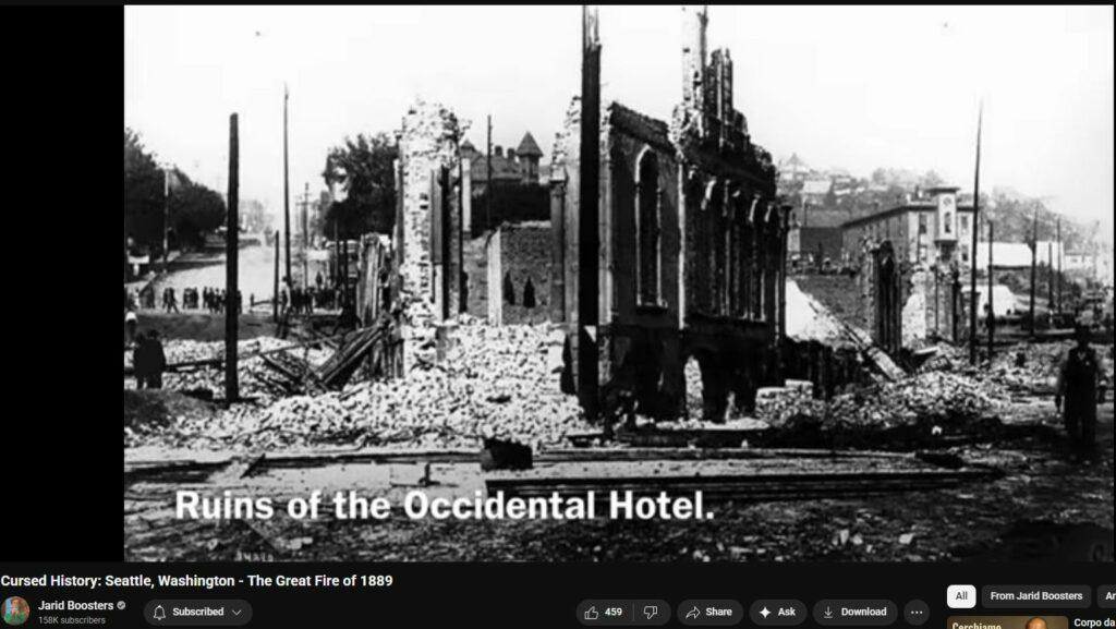 Seattle and all others Burned Down each on One Day in 1889
