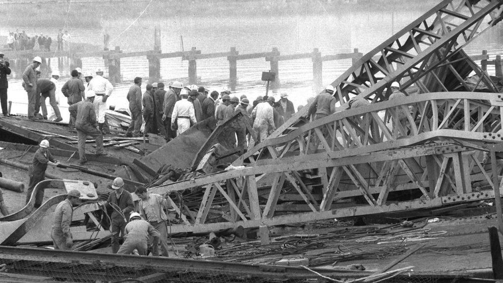 Westgate bridge collapse image