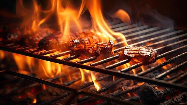 Flames metal grill 611870 13049
