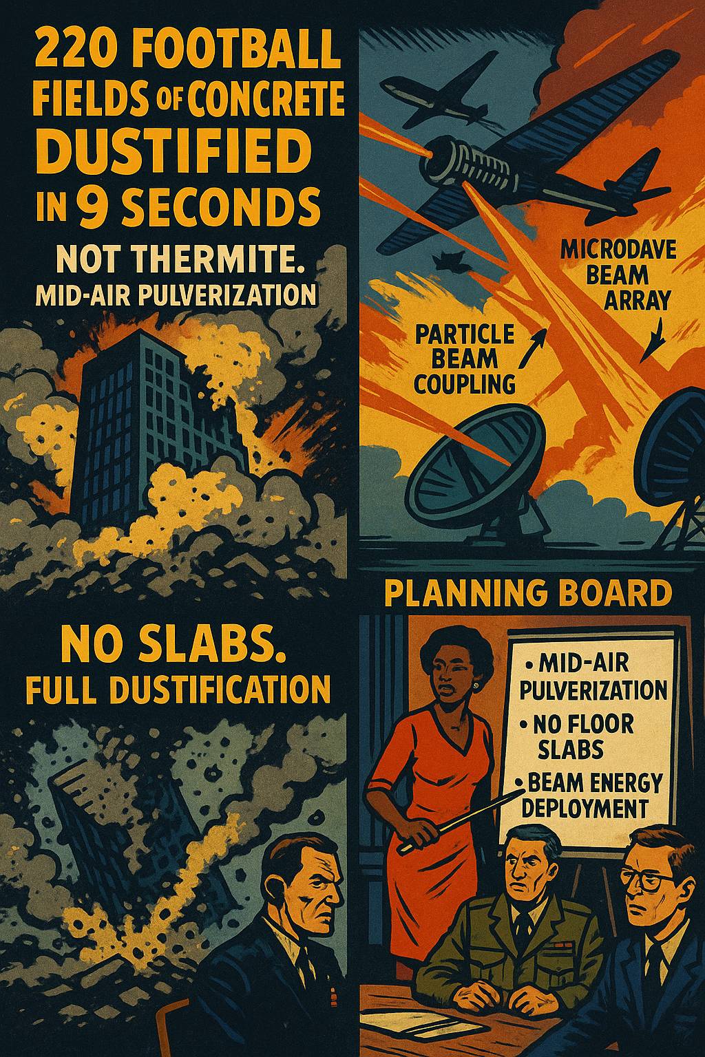 Thermite Thermate (Nano or Not) In Any Amount Does Not Dustify Hundreds of Acres of Concrete - Orpha DEW