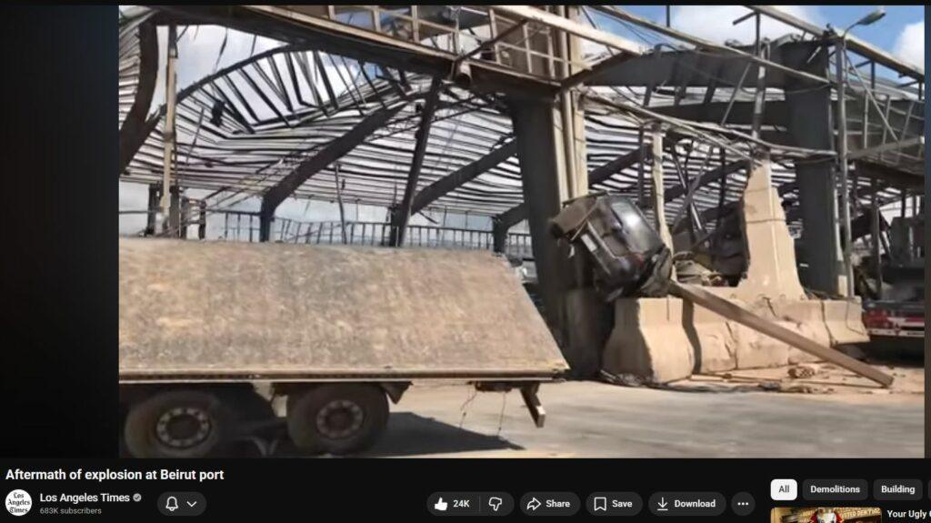 Beirut Blast Anomalous Aftermath Evidence Screams DEW Blast