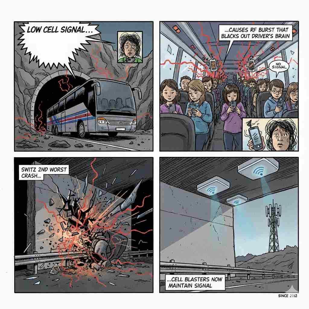 RF Brain Blackout Microsleep