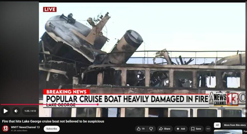 Melted Steel Girders Aboard Adirondack Evidence DEW Attack