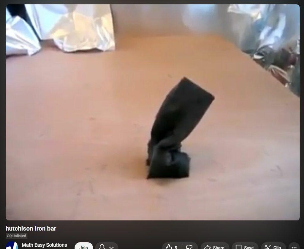 911 on a Desktop -- Watch DEW "Impossibly" Soften, Warp and Wilt Heavy Iron Bar within 30 Seconds - HUTCHISON EFFECT