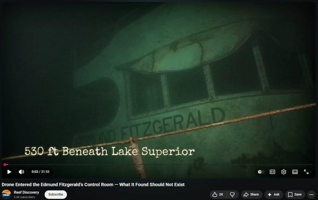 More on Edmund Fitzgerald, including much clearer, more damning imagery strongly hallmarking DEW Attack