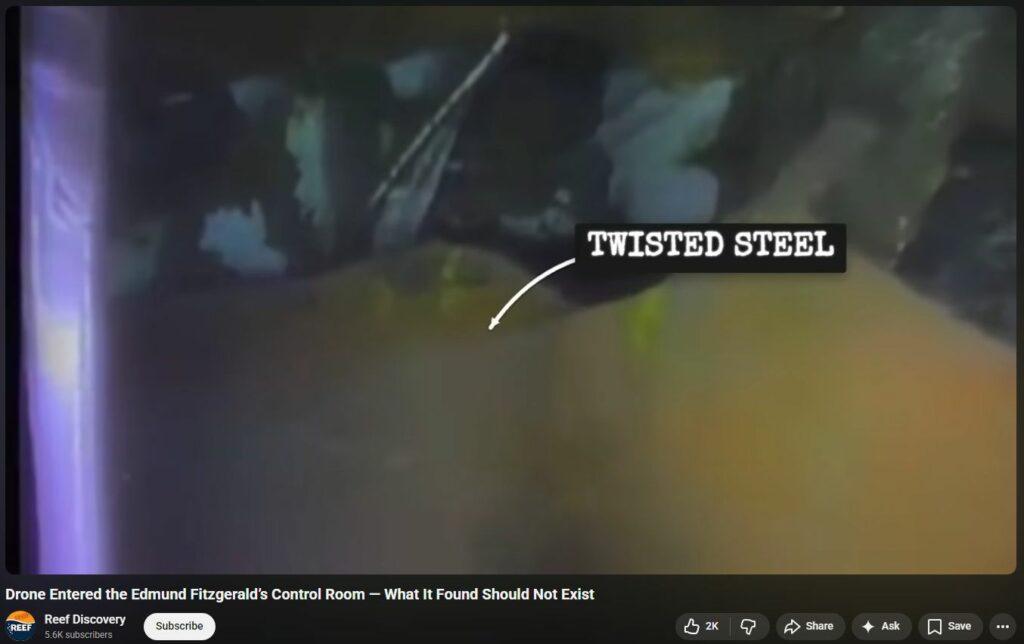 More on Edmund Fitzgerald, including much clearer, more damning imagery strongly hallmarking DEW Attack