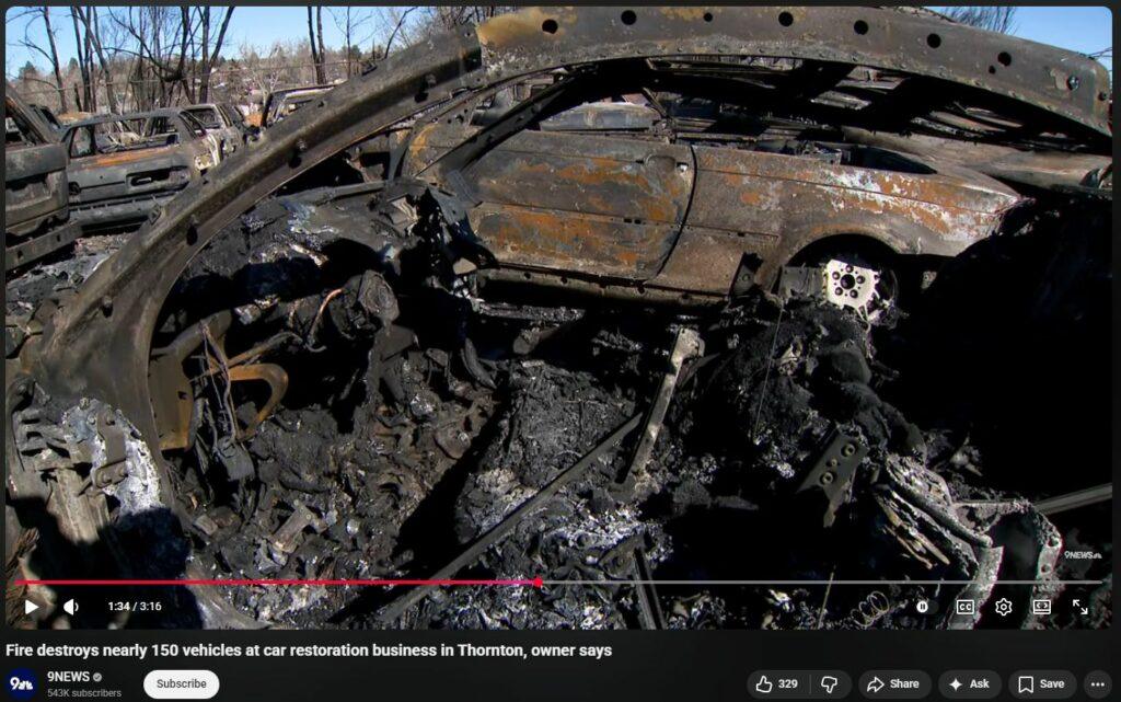 Yet Again DEWISH LIGHTNING toasts more cars, Thornton CO Feb 2026