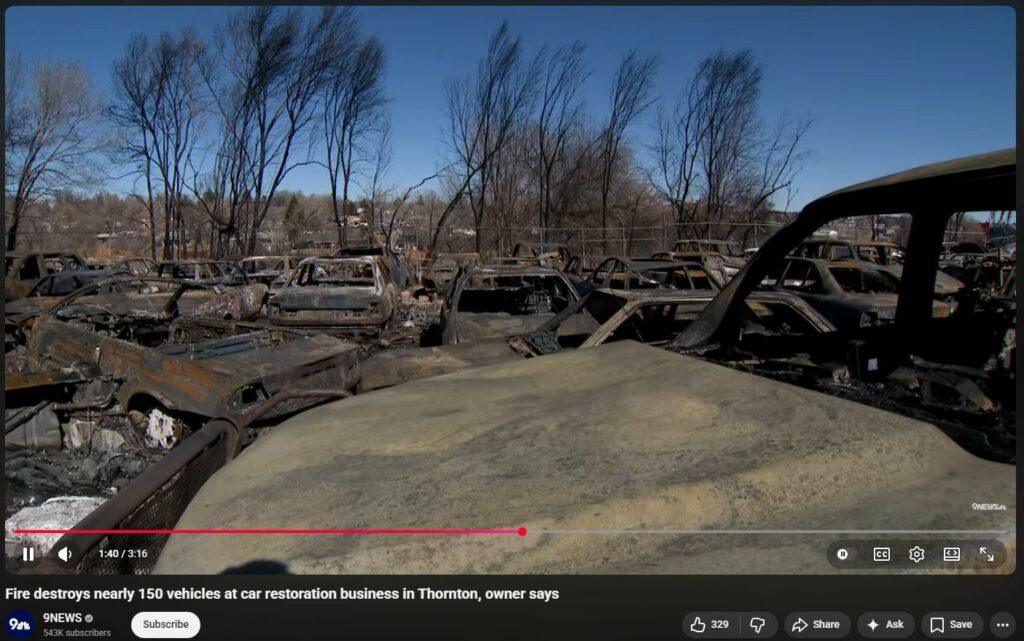 Yet Again DEWISH LIGHTNING toasts more cars, Thornton CO Feb 2026