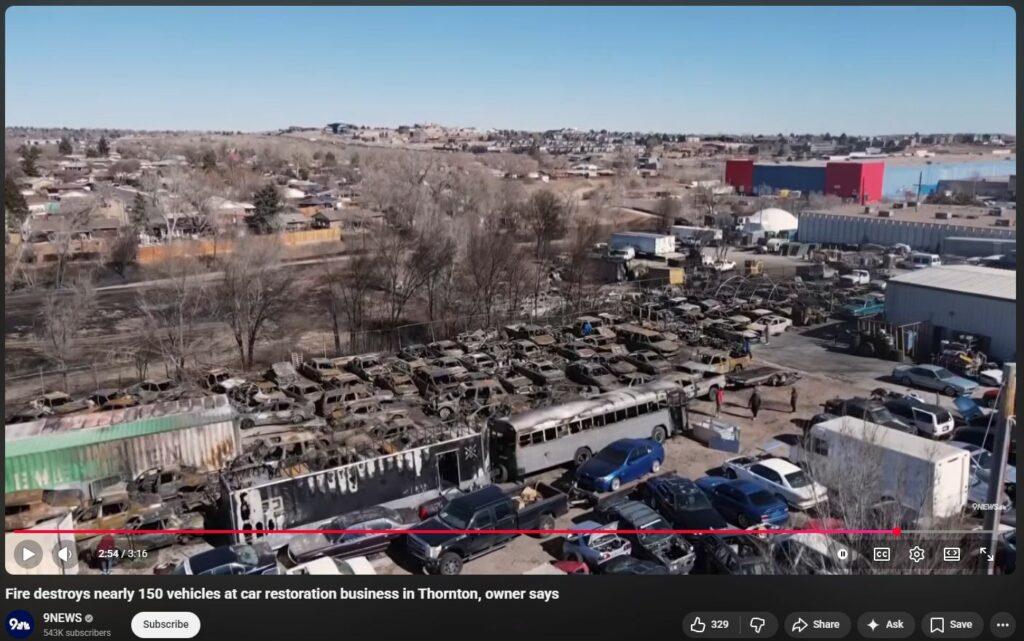 Yet Again DEWISH LIGHTNING toasts more cars, Thornton CO Feb 2026