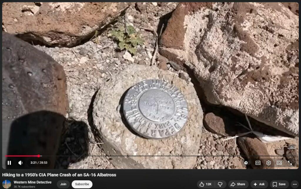 3rd Visit to DEW Takedown of 1952 Secret SA-16 Albatross CIA USAF Plane in Death Valley