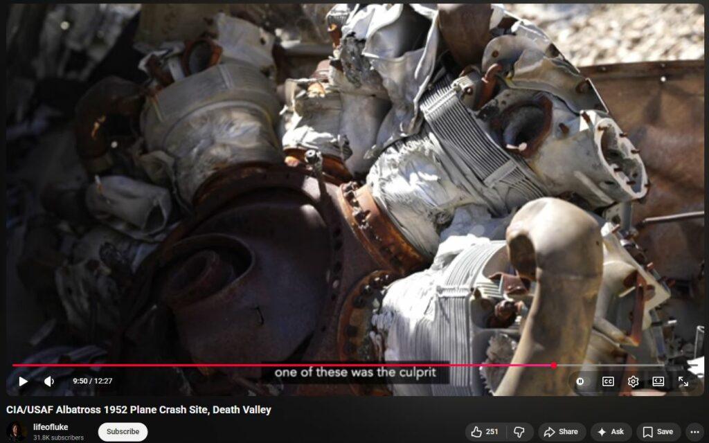4th Visit to DEW Takedown of 1952 Secret SA-16 Albatross CIA USAF Plane in Death Valley