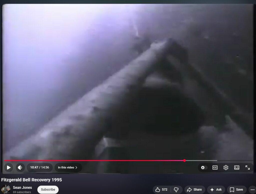 DEW Evidenced by Impossibly Rusted Bronze Bell on Edmund Fitzgerald