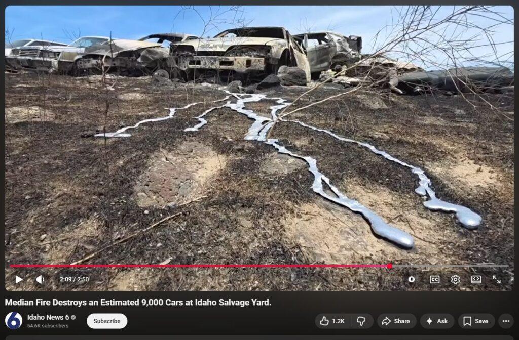 13th Salvage Yard DEW in 6 months -- 9,000 Cars Toasted in Idaho 2026-06