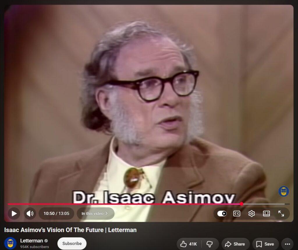 "...space weapons, using LASER beams or ion-beams..." Dr Isaac Asimov