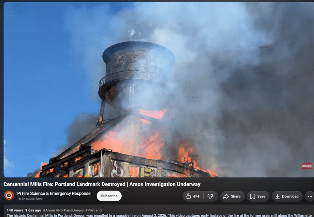 Old Icons Targeted for Takedown by DEW - Aug 2026 Portland OR Centennial Mills 